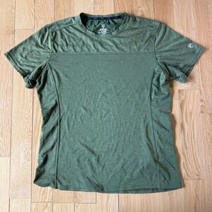 KUHL Engineered Krew Short Sleeve Tee Mens XLarge Army Green Lightweight Hiking
